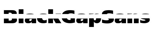 BlackGapSans