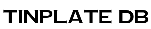 TinPlate DB Font Image