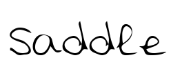 Saddle Font Image