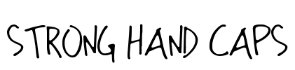 Strong Hand Caps Font Image