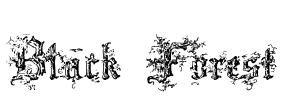 Black Forest Font Image