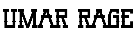 Umar Rage Font Image