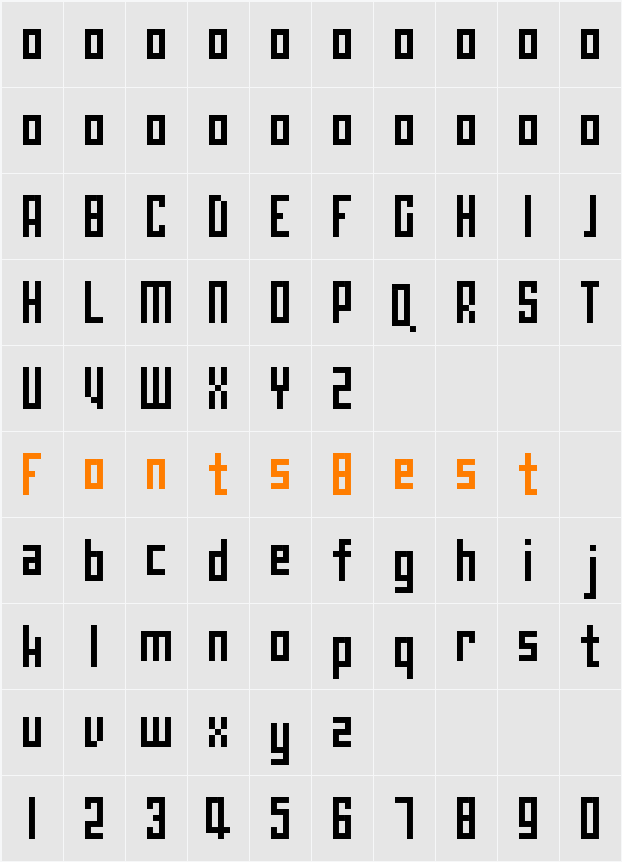 00Pedantix Character Map