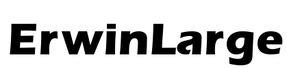 ErwinLarge Font Image