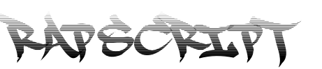 RapScript Font Image