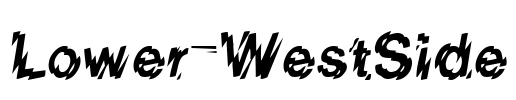 Lower-WestSide Font Image