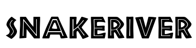 SnakeRiver Font Image