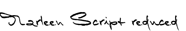 Marleen Script reduced Font Image