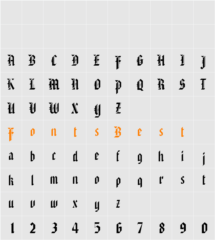 JasmineBecker Character Map