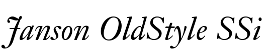 Janson OldStyle SSi