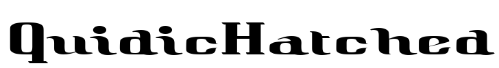 QuidicHatched Font Image