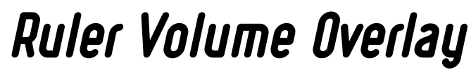 Ruler Volume Overlay Font Image