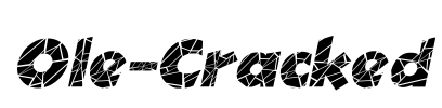 Ole-Cracked Font Image