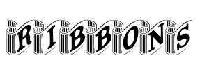 Ribbons Font Image