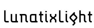 LunatixLight Font Image