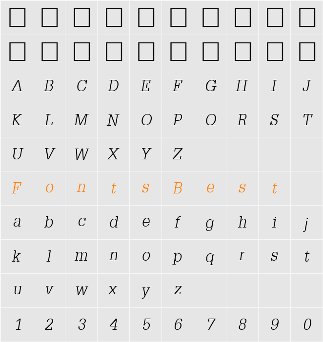 PSL-Bundit Character Map