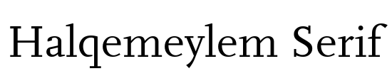 Halqemeylem Serif Font Image