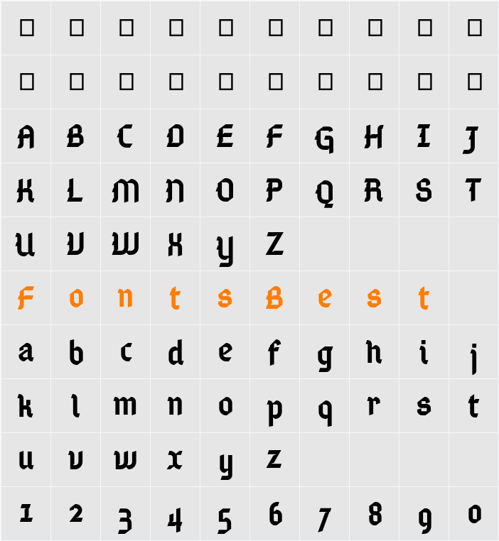 Gamaliel Character Map