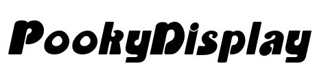 PookyDisplay Font Image