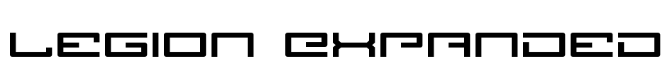 Legion Expanded Font Image