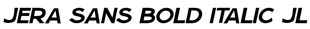 Jera Sans Bold Italic JL