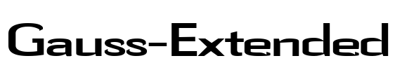 Gauss-Extended Font Image