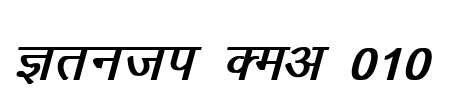 Kruti Dev 010  Font Image