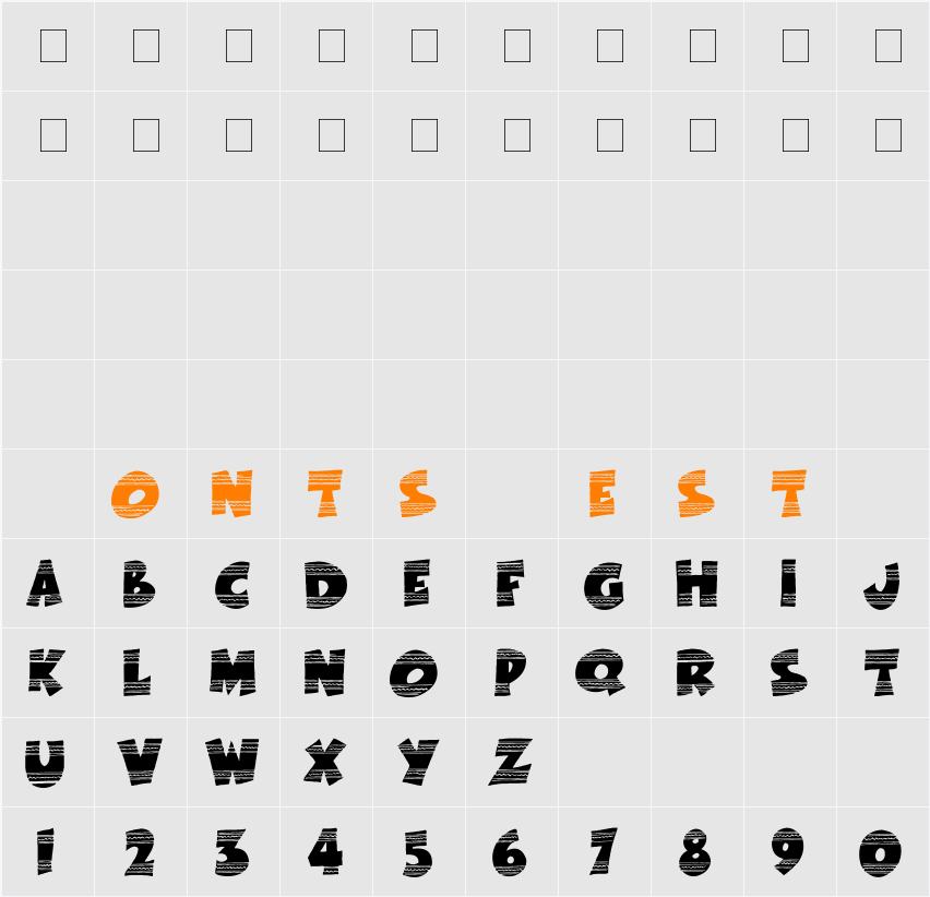 EasterFunbyTom Character Map