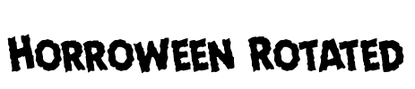 Horroween Rotated Font Image