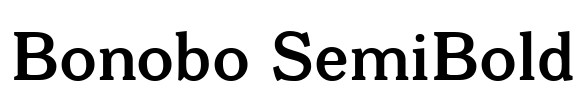 Bonobo SemiBold