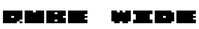 QUBE WIDE Font Image