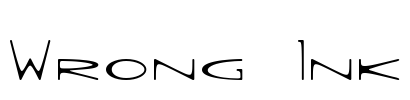 Wrong Ink