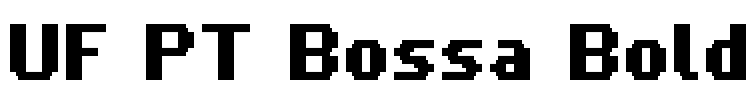UF PT Bossa Bold Font Image