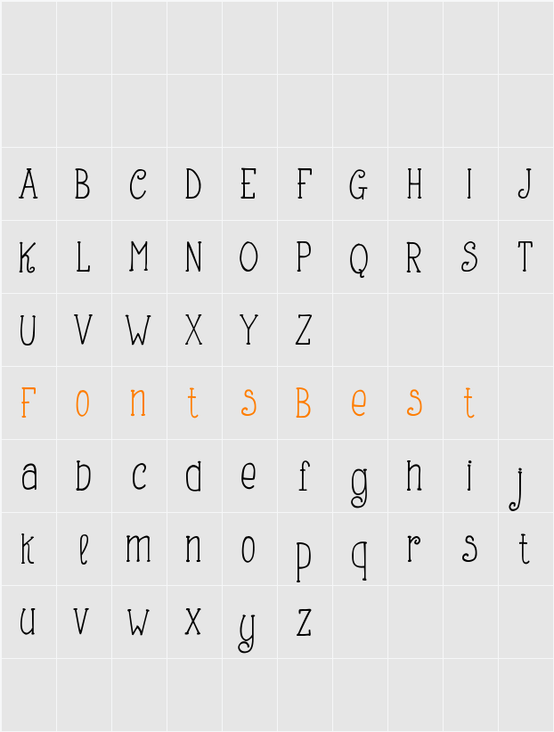 Making Lettering Tall_demo Character Map