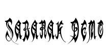 Sabanak Demo Font Image
