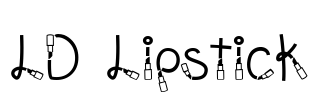 LD Lipstick Font Image