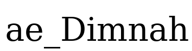 ae_Dimnah Font Image
