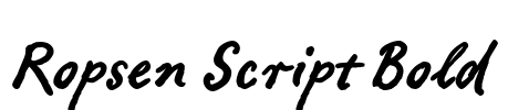 Ropsen Script Bold Font Image