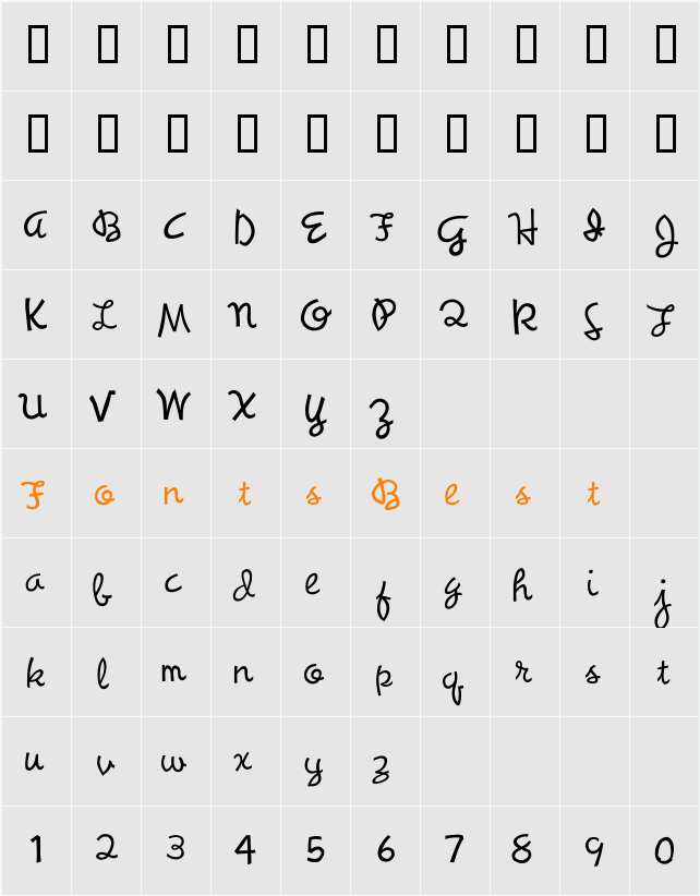 Synchronous Character Map