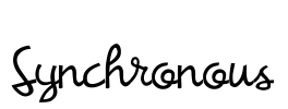 Synchronous Font Image