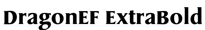 DragonEF ExtraBold Font Image