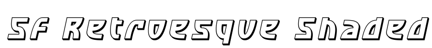 SF Retroesque Shaded Font Image
