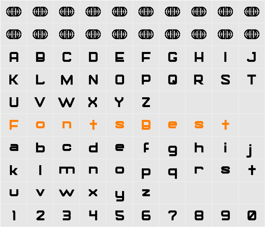 Gorila Character Map