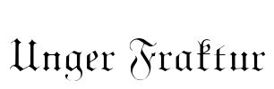 Unger Fraktur Font Image