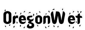 OregonWet Font Image