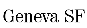 Geneva SF Font Image