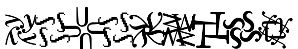 DementiaB Font Image