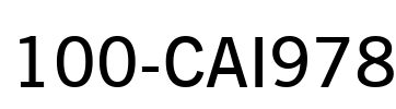 100-CAI978 Font Image