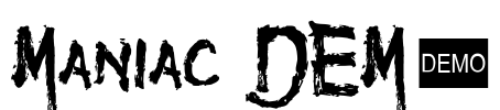 Maniac DEMO Font Image