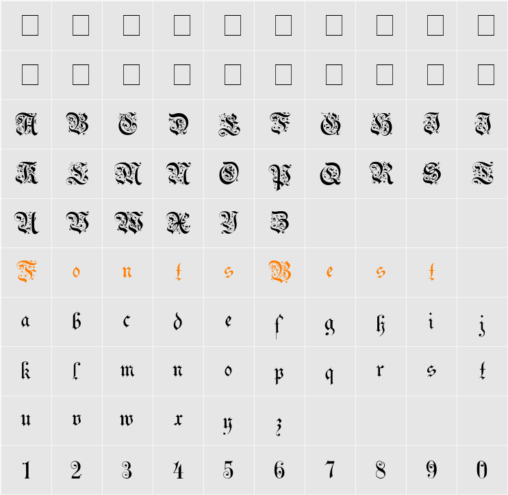 Uechi Character Map